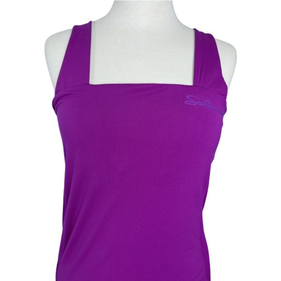 Salomon Women's Athletic Workout Crossback Tank Top Size Medium - Picture 2 of 10
